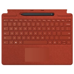 Microsoft Surface Pro X Signature Keyboard mit Slim Pen, mohnrot (26B-00025)