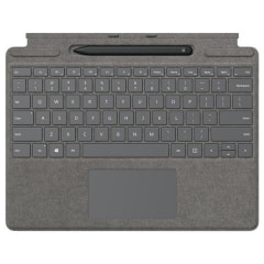 Microsoft Surface Pro X Signature Keyboard mit Slim Pen, platin (26B-00065)