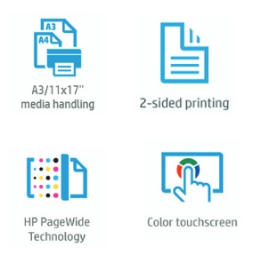 HP PageWide Managed Color MFP E77650z Features